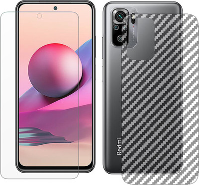 ZORAM Front and Back Tempered Glass for Redmi Note 10S(Pack of 2)