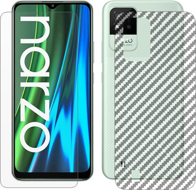ZORAM Front and Back Tempered Glass for Realme Narzo 50i(Pack of 2)