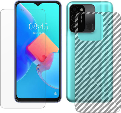 ZORAM Front and Back Tempered Glass for Tecno Spark 8C(Pack of 2)
