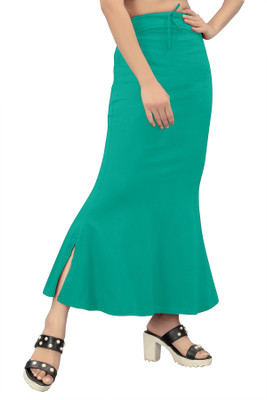 Ozberk Creation ANJ.__Fish_turquoise green_L_Saree Shapewear shapewear petticoat For women Lycra Blend Petticoat(L)