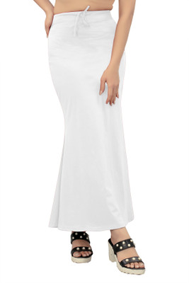 KERMIT FishCut_White_XXL_Saree Shapewear shapewear petticoat For saree Lycra Blend Petticoat(XXL)