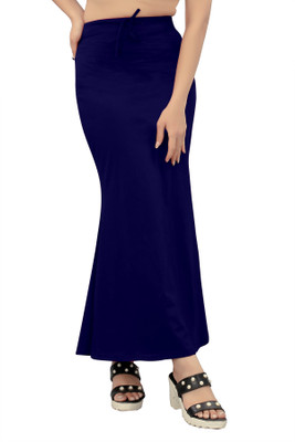 KERMIT FishCut_Navy Blue_XL_Saree Shapewear shapewear petticoat For saree Lycra Blend Petticoat(XL)