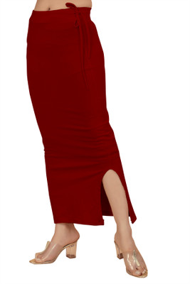 KERMIT NSH_Dori_Maroon_XL_Saree Shapewear shapewear petticoat For saree Lycra Blend Petticoat(XL)