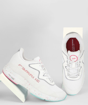 CAMPUS ALIAS Running Shoes For Women(Off White, Pink , 6)