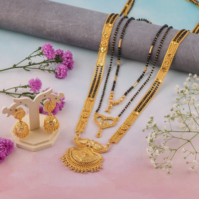 bulsenk Alloy Gold-plated Multicolor Jewellery Set(Pack of 3)