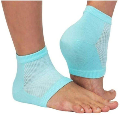 KKNTERPRISE Spa Gel Half Heel Socks Anti Crack Silicon Gel Heel7 Heel Support