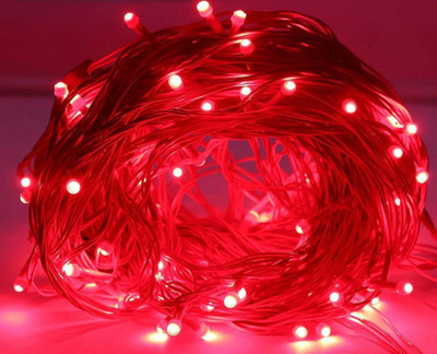 BENHEK 42 LEDs 14 m Red Steady String Rice Lights(Pack of 1)