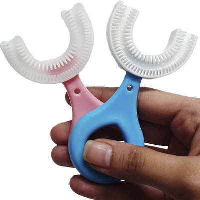 Neonate Care U Shaped Toothbrush For Kids With Case | 2-6 Years Age Boys & Girls(Multicolor)