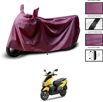 CODOKI Waterproof Two Wheeler Cover for TVS(Scooty, Maroon)