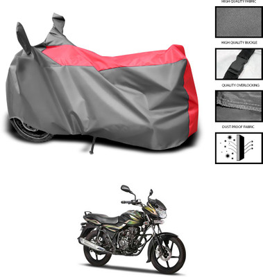 CODOKI Waterproof Two Wheeler Cover for Bajaj(Discover 100 DTS-i, Grey, Blue)