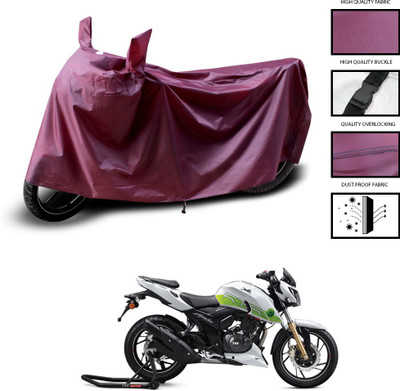 PAGORA Waterproof Two Wheeler Cover for TVS(Apache RTR 200 Fi E100, Maroon)