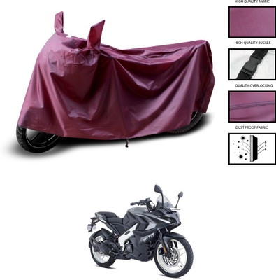 PAGORA Waterproof Two Wheeler Cover for Bajaj(Pulsar RS 200, Maroon)
