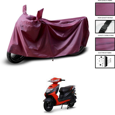 GOSHIV-car and bike accessories Waterproof Two Wheeler Cover for Ampere(Zeal, Maroon)