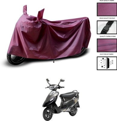 CODOKI Waterproof Two Wheeler Cover for TVS(Scooty Pep+, Maroon)