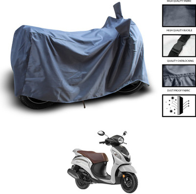 GOSHIV-car and bike accessories Waterproof Two Wheeler Cover for Yamaha(Fascino, Grey)