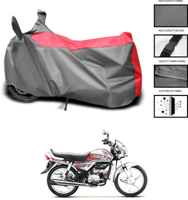CODOKI Waterproof Two Wheeler Cover for Hero(MotoCorp HF Deluxe, Grey, Blue)