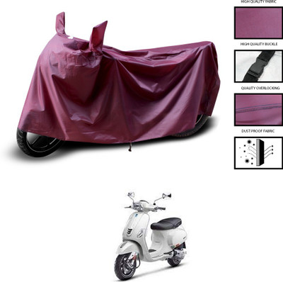 PAGORA Waterproof Two Wheeler Cover for Piaggio(Vespa SXL 150, Maroon)