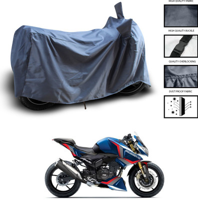 CODOKI Waterproof Two Wheeler Cover for TVS(Apache RTR 180, Grey)