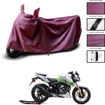 CODOKI Waterproof Two Wheeler Cover for TVS(Apache, Maroon)