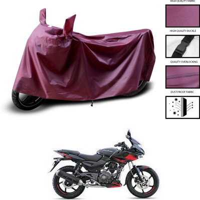 CODOKI Waterproof Two Wheeler Cover for Bajaj(Pulsar 220F, Maroon)