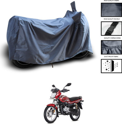 PAGORA Waterproof Two Wheeler Cover for Bajaj(Platina 110 H-Gear, Grey)