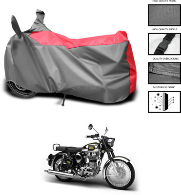 CODOKI Waterproof Two Wheeler Cover for Royal Enfield(Classic Chrome, Grey, Blue)
