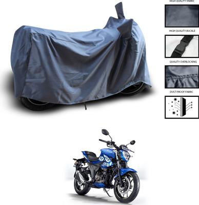 PAGORA Waterproof Two Wheeler Cover for Suzuki(Gixxer 250, Grey)