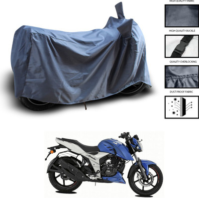 CODOKI Waterproof Two Wheeler Cover for TVS(Apache RTR 160 4V, Grey)