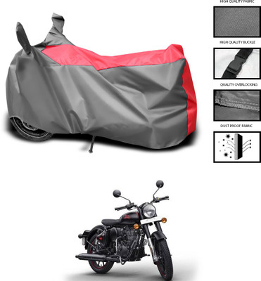 CODOKI Waterproof Two Wheeler Cover for Royal Enfield(Bullet, Grey, Blue)