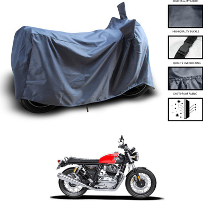 GOSHIV-car and bike accessories Waterproof Two Wheeler Cover for Royal Enfield(Interceptor 650, Grey)