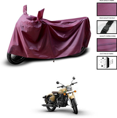 PAGORA Waterproof Two Wheeler Cover for Royal Enfield(Classic 350 Signals, Maroon)