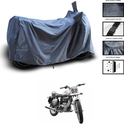 CODOKI Waterproof Two Wheeler Cover for Royal Enfield(Bullet 350, Grey)