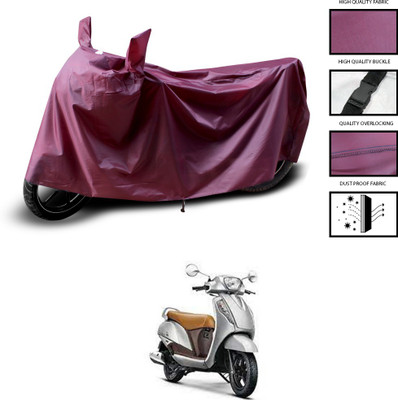 CODOKI Waterproof Two Wheeler Cover for Suzuki(Access, Maroon)