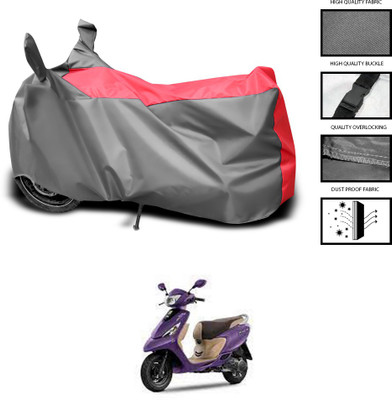 CODOKI Waterproof Two Wheeler Cover for TVS(Scooty Zest 110, Grey, Blue)