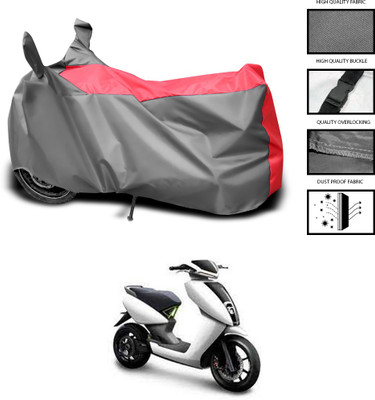 GOSHIV-car and bike accessories Waterproof Two Wheeler Cover for Ather(450, Grey, Red)
