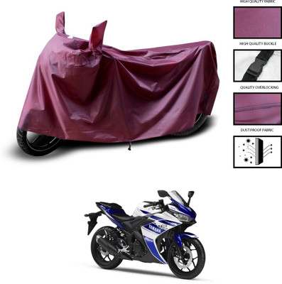 CODOKI Waterproof Two Wheeler Cover for Yamaha(YZF R25, Maroon)