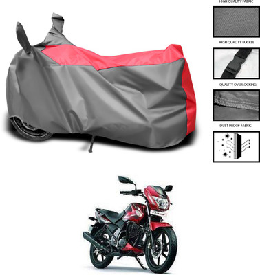 CODOKI Waterproof Two Wheeler Cover for TVS(Flame SR125, Grey, Blue)