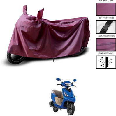 PAGORA Waterproof Two Wheeler Cover for TVS(Zest, Maroon)
