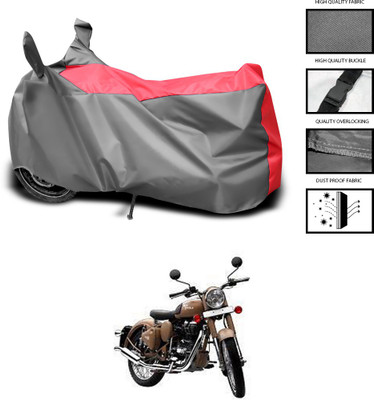 CODOKI Waterproof Two Wheeler Cover for Royal Enfield(Classic Desert Storm, Grey, Blue)