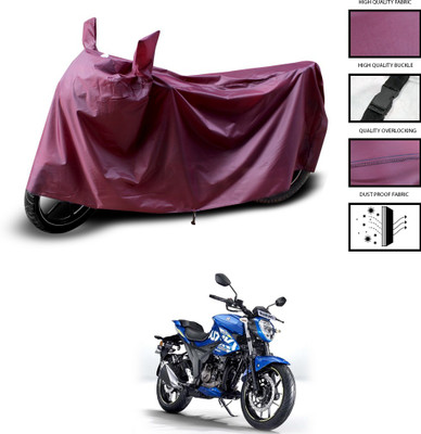 PAGORA Waterproof Two Wheeler Cover for Suzuki(Gixxer 250, Maroon)