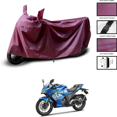PAGORA Waterproof Two Wheeler Cover for Suzuki(Gixxer SF 250, Maroon)