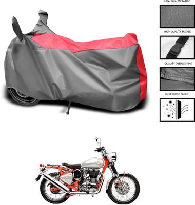 CODOKI Waterproof Two Wheeler Cover for Royal Enfield(Bullet Trials 350, Grey, Blue)
