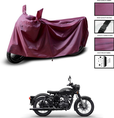 CODOKI Waterproof Two Wheeler Cover for Royal Enfield(Bullet 350 Twinspark, Maroon)