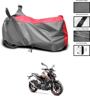 CODOKI Waterproof Two Wheeler Cover for KTM(Duke 390 ABS, Grey, Blue)