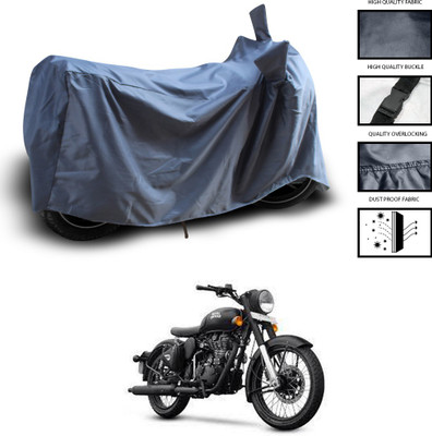 CODOKI Waterproof Two Wheeler Cover for Royal Enfield(Classic 500, Grey)