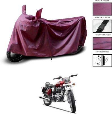 CODOKI Waterproof Two Wheeler Cover for Royal Enfield(Bullet Electra Twinspark, Maroon)