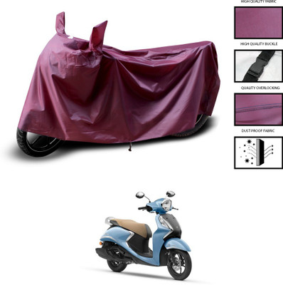 CODOKI Waterproof Two Wheeler Cover for Yamaha(Fascino 125 FI, Maroon)