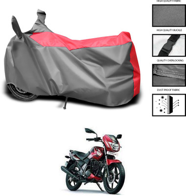 CODOKI Waterproof Two Wheeler Cover for TVS(Flame 125, Grey, Blue)