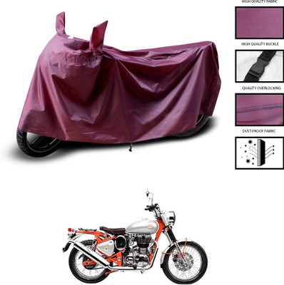 CODOKI Waterproof Two Wheeler Cover for Royal Enfield(Bullet Trials 350, Maroon)