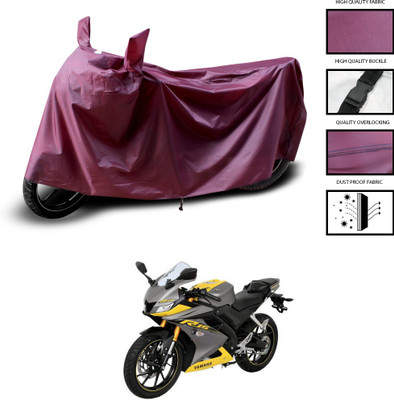 PAGORA Waterproof Two Wheeler Cover for Yamaha(R15 V3, Maroon)